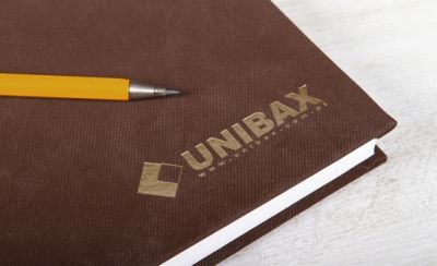 Organizery dla biznesu, złoty hot stamping na logo