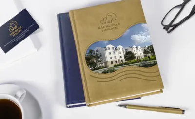 Notes dla firmy A5 z dużym tłoczeniem logo