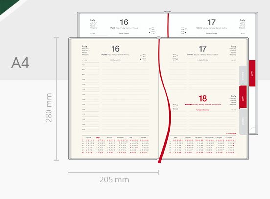 ad kalendarz dzienny a4