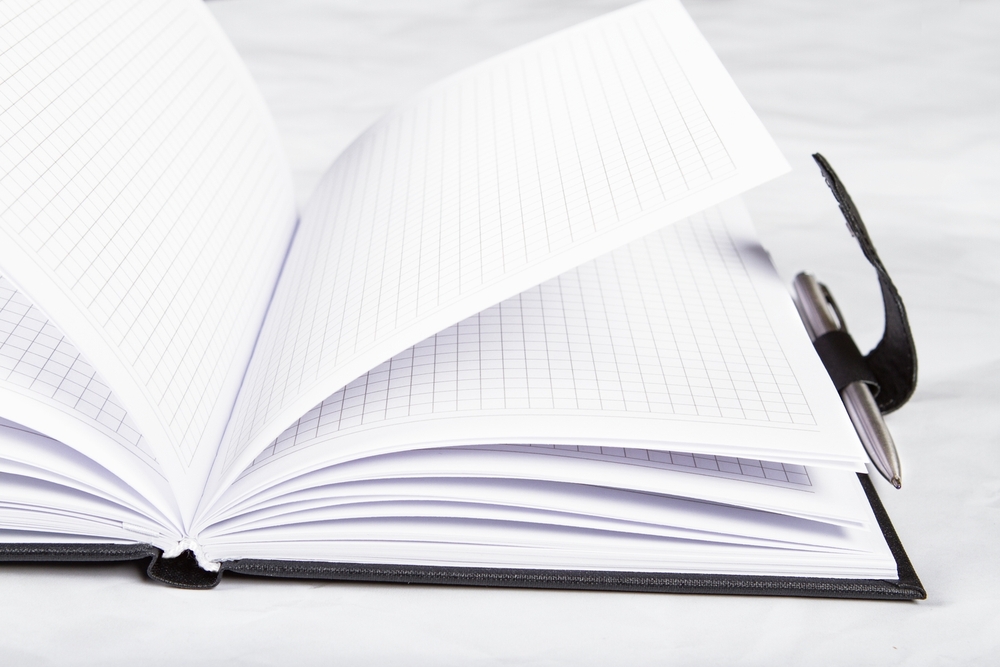 notes biznesowy b5 zamykany na klapke nadrukowane logo