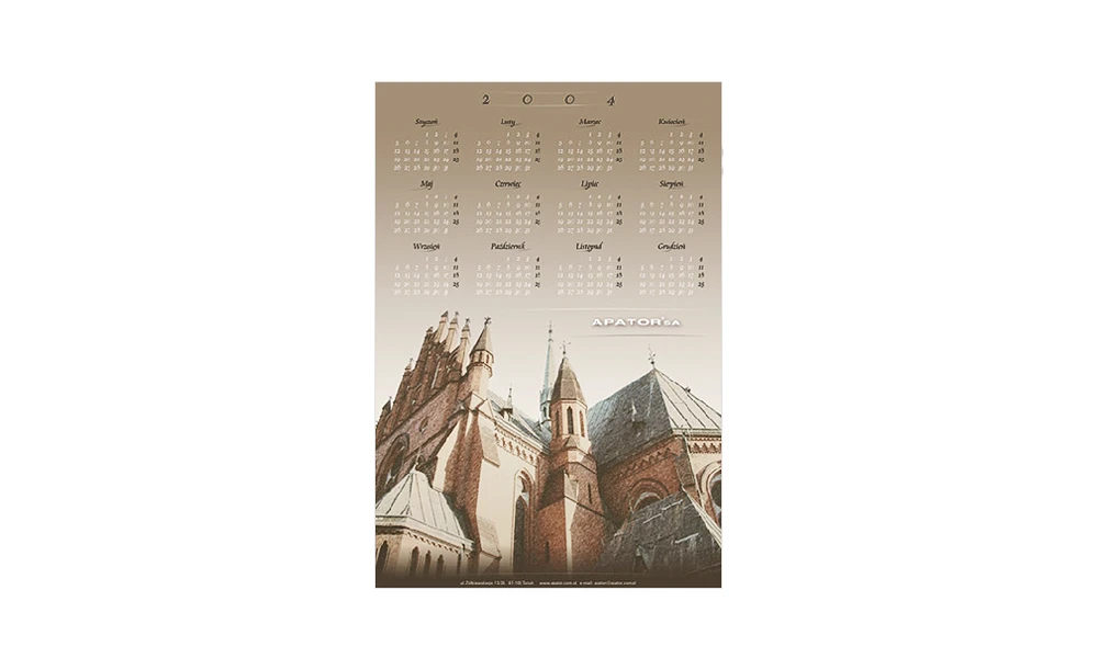 kalendarz plakatowy