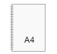 notes na spirali format A4
