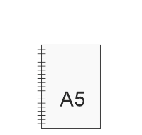 notes na spirali format A5
