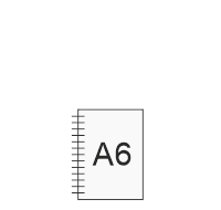 notes na spirali format A6