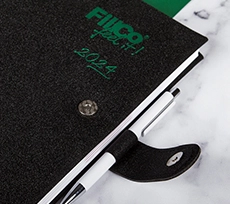 12 Organizer Zamykany Na Plakietke I Zielony Hotstamping